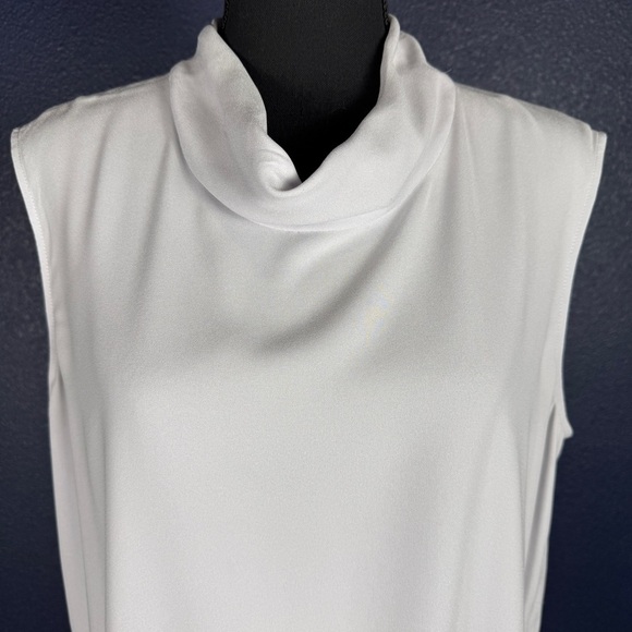 MM LAFLEUR The Lise Top, Mock Neck Tunic Blouse, Arctic Light Blue, Size XL - Picture 3 of 10